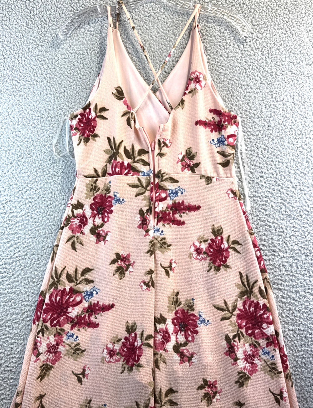 Mi Ami By Francescas Maddyx Tropical Floral Hawiian Maxi Dress Med. Long Straps